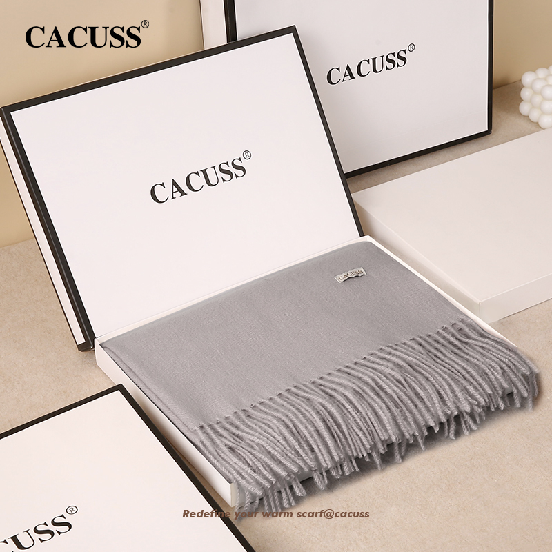 CACUSS羊毛保暖围巾女款套装披肩