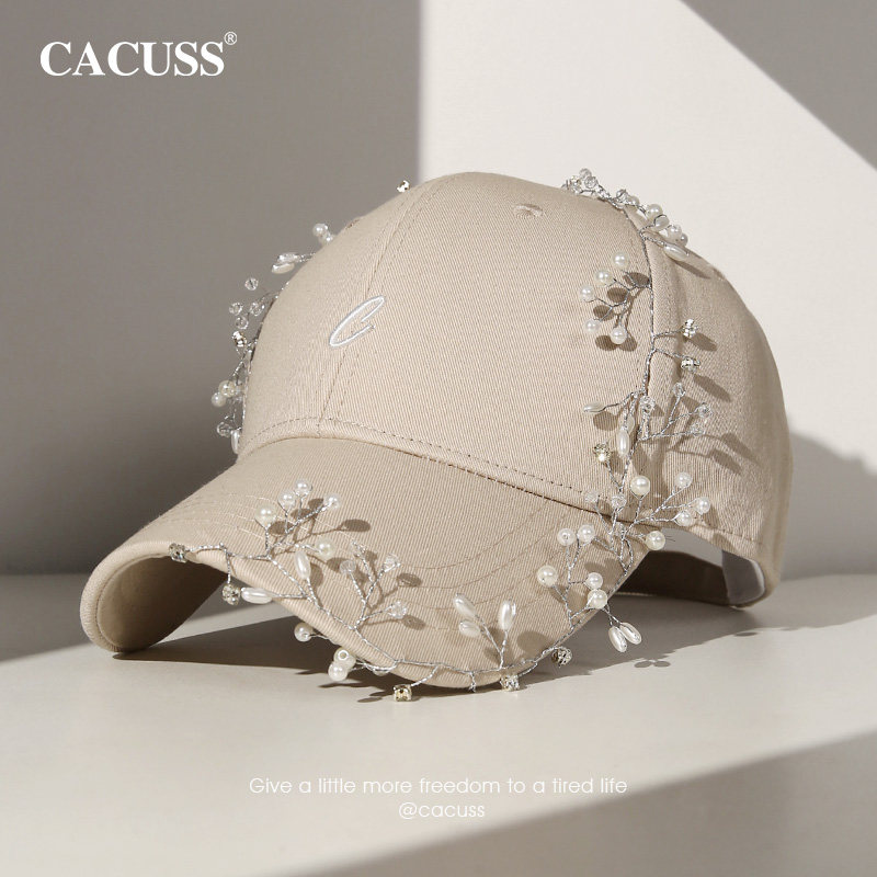 【贝珠】CACUSS秋冬新款棒球帽女珍珠遮阳鸭舌帽户外百搭时尚帽子,服饰配件/皮带/帽子/围巾,帽子,淘宝优惠券,粉丝福利购,淘宝优惠卷