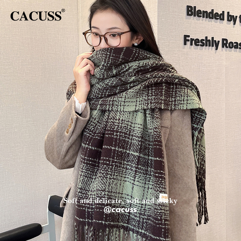 CACUSS高级感加厚护颈围脖韩系女