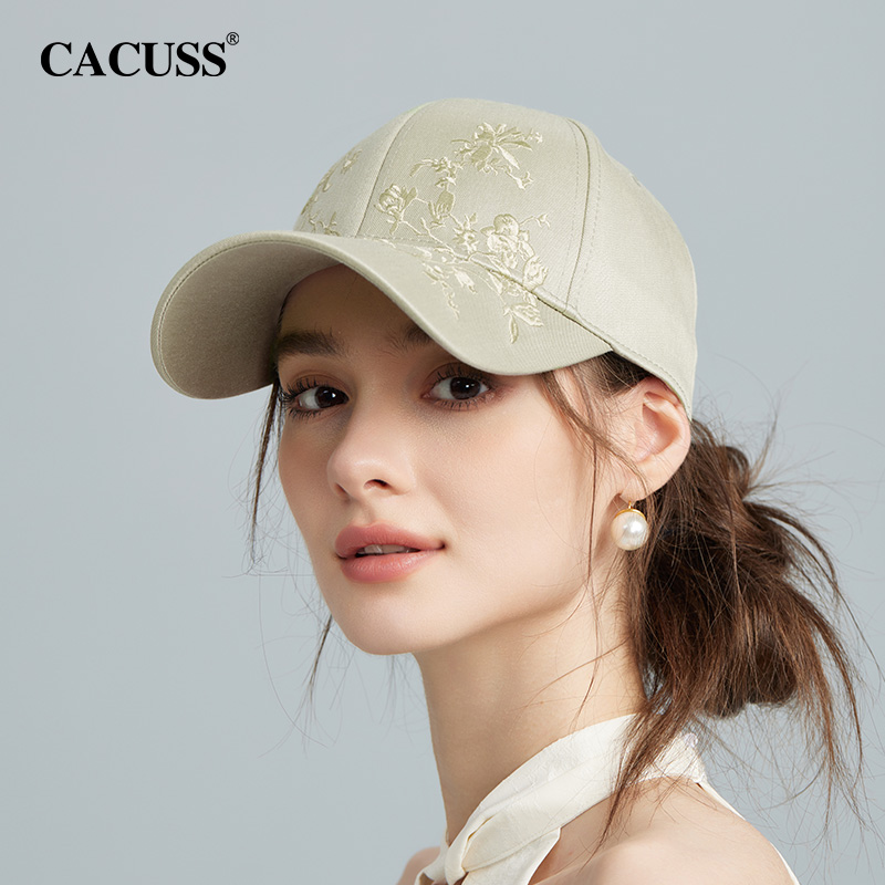 CACUSS国风刺绣棒球帽子女款遮阳