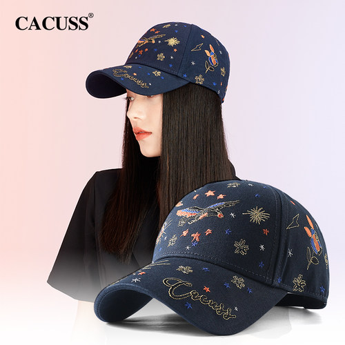 CACUSS帽子女轻奢刺绣棒球帽