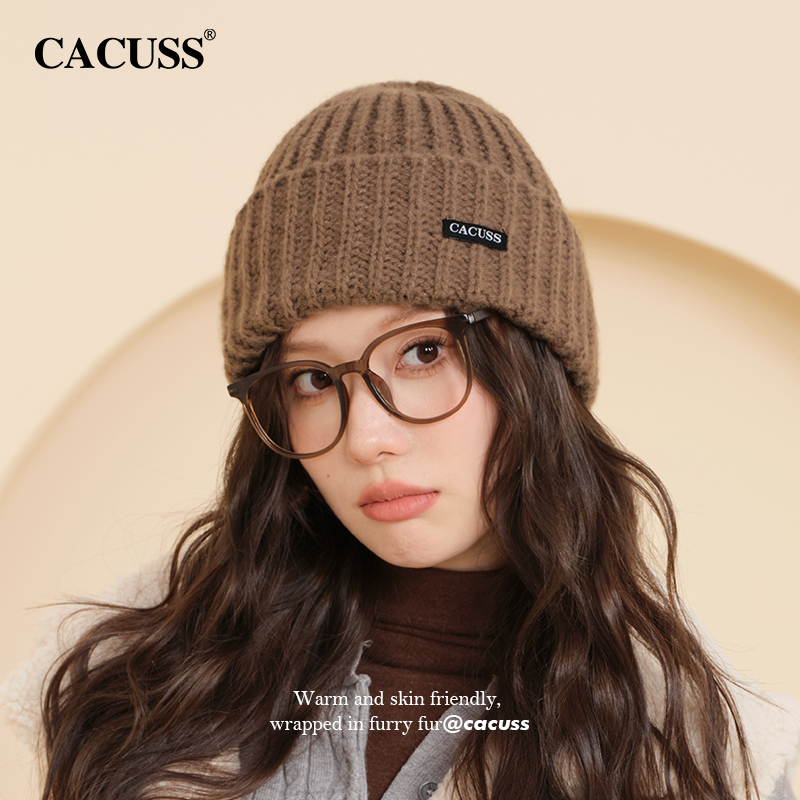 CACUSS户外毛线帽冷帽情侣款简约