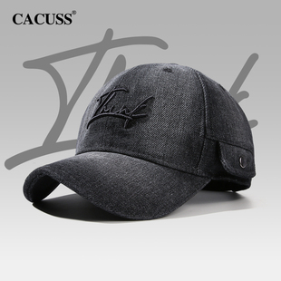 【叛逆】CACUSS牛仔棒球帽女冬时尚潮搭休闲小众帽子设计鸭舌帽男