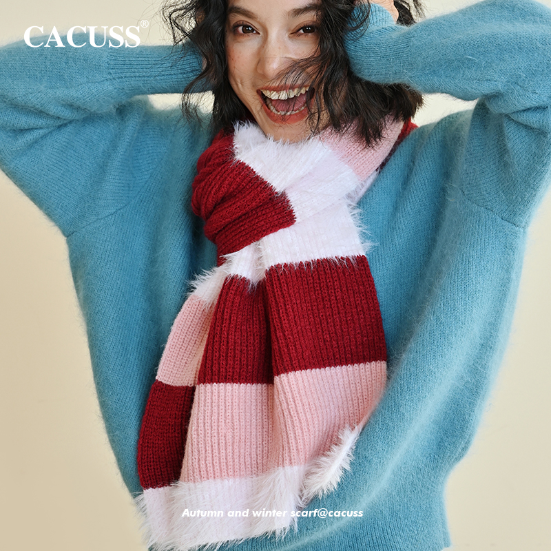 CACUSS围巾女款秋冬季围脖