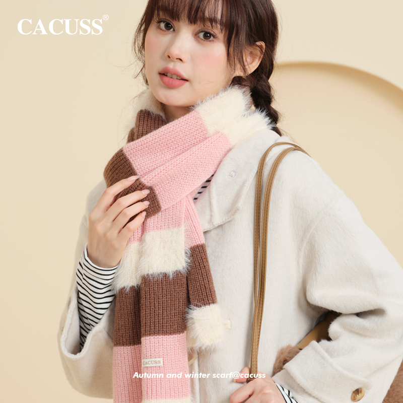 CACUSS软糯毛毛围巾女冬季围脖