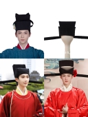 宋制乌纱帽首服婚帽圆领古装 包公帽大臣直翅帽蜻蜓帽明朝新郎官帽