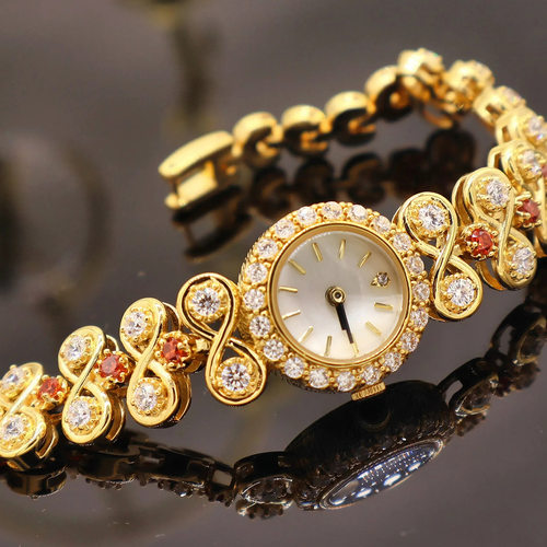 BABILA中古镶钻手表女正品轻奢满天星石英女表小表盘奢华腕表复古