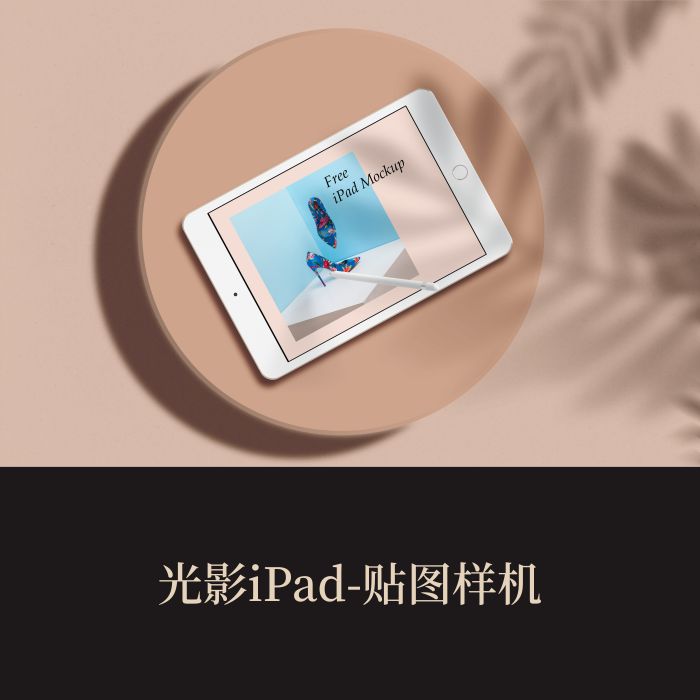 高端提案利器优质PSD光影iPadVI样机设计素材模板logo智能贴图