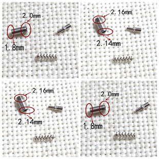 手表配件把头锁把 代用劳力士帝陀把头伸缩杆 锁精钢材质 表冠芯