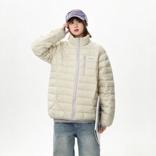 2026年冬季新款90%白鸭绒印花轻薄超大码胖子羽绒服男女情侣同款