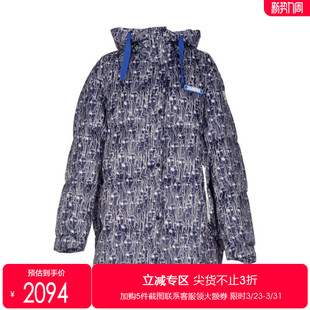 J＆NINA80鹅绒厚羽绒服女中长款 连帽外套秋冬休闲抽绳保暖外套