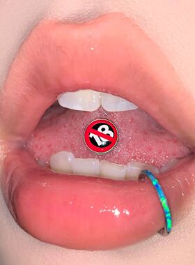 禁忌之约18禁包胶舌钉钢钛防过敏可喝酒个性甜美朋克辣妹穿刺饰品