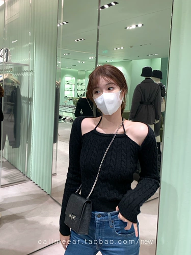 Трикотажный лонгслив, демисезонный черный свитер