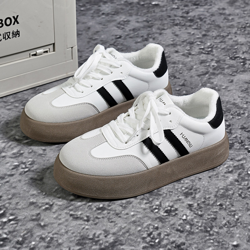 环球加绒德训鞋情侣秋冬新款2025爆款加厚保暖男鞋时尚百搭棉鞋男,流行男鞋,德训鞋,淘宝优惠券,粉丝福利购,淘宝优惠卷