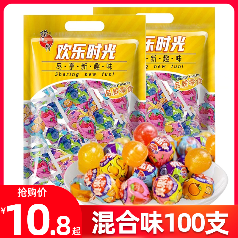 蜡笔小新真果棒棒糖500g*2袋