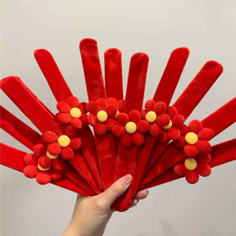 结婚小红花啪圈网伴娘手环