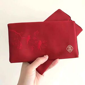 结婚礼专用封面2023新款布艺刺绣改口生日万元随礼大红包袋利是封