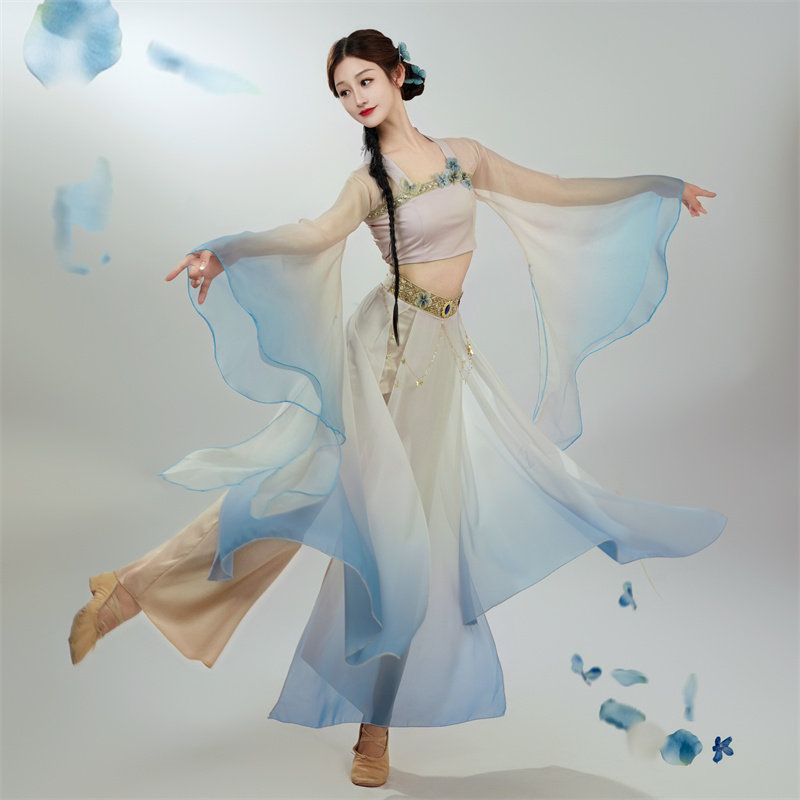 礼仪之邦晓暮蝶古典舞蹈服飘逸仙气大裙摆汉服女2025新款演出服装,女装/女士精品,汉服套装,淘宝优惠券,粉丝福利购,淘宝优惠卷