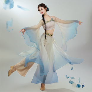 礼仪之邦晓暮蝶古典舞蹈服飘逸仙气大裙摆汉服女2025新款 演出服装