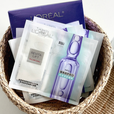 4.0升级版欧莱雅安瓶面膜积雪草补水保湿修护舒缓肌肤