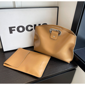 2025新款 笔记本内胆包14寸女士小众高颜值适用苹果macbookair pro13英寸联想华为1516电脑包pu托特包