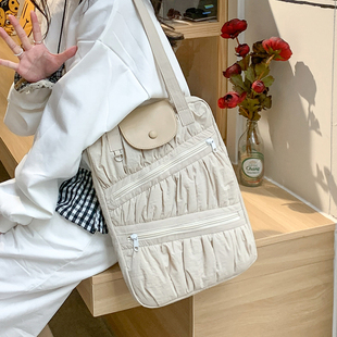 韩国ins新款 单肩笔记本电脑包14寸联想华硕笔记本电脑通用收纳包14.2华为电脑文件包13寸13.3苹果电脑包 竖版