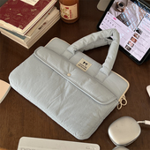 韩国ins博主同款 小众简约手提平板包苹果ipad11寸华为11.5s12寸平板收纳包防震防摔14 15寸手提电脑包笔记本