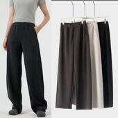 羊绒镰刀裤 女2025新款 秋冬羊毛裤 seawhen海维恩女裤 子显瘦拖地裤