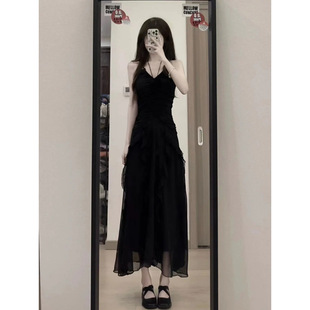 法式 小众设计感赫本风小黑裙女夏季 收腰显瘦气质超 7635人收藏