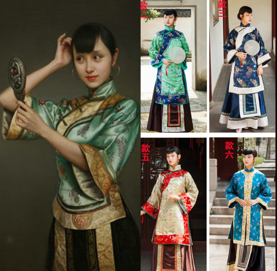 出租民国大小姐秀禾服晚清末女古装少奶奶服大宅门福晋女秀禾服装