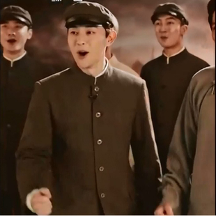 中山装出租五四青年男学生装成人儿童亲子诗歌朗诵主持人礼服租赁