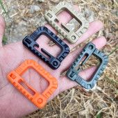 多功能塑料织带莫利MOLLE系统背包挂扣子辅扣登山扣D扣战术快挂钩