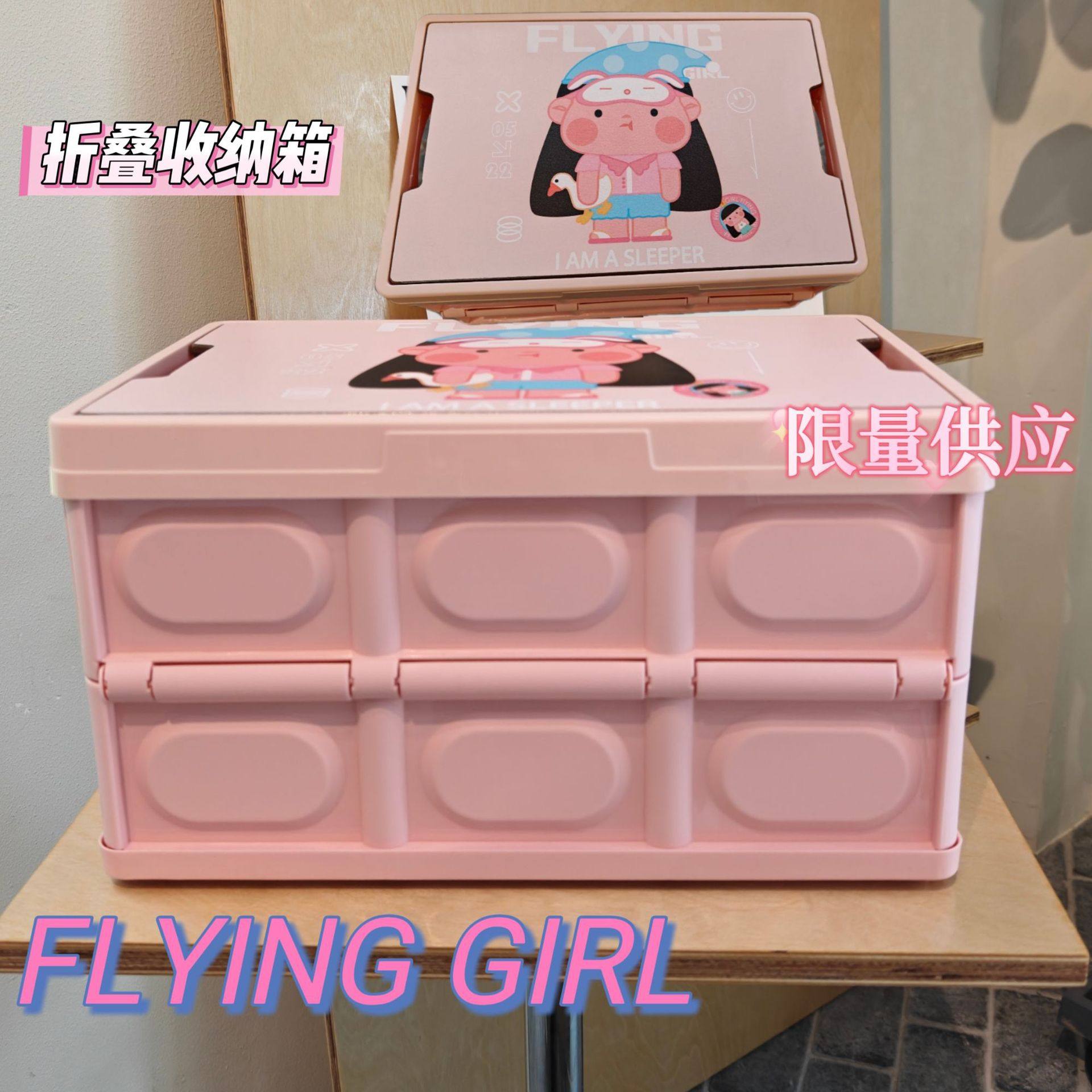 放飞女孩收纳箱露营箱折叠礼品箱IP款礼盒购物篮车载整理箱,户外/登山/野营/旅行用品,露营折叠箱,淘宝优惠券,粉丝福利购,淘宝优惠卷