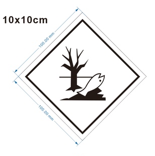 海洋污染危险标第3类标危险签第9类8类4类6类鱼污危险标签不干胶