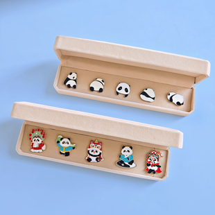 中国风特色文创伴手礼送老外客户生日礼物熊猫元 素周边胸针跨新年