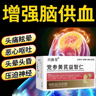 初泰晕宝党参黄芪益智仁头脑昏沉头晕眩晕记忆减退脑心宝健康正品