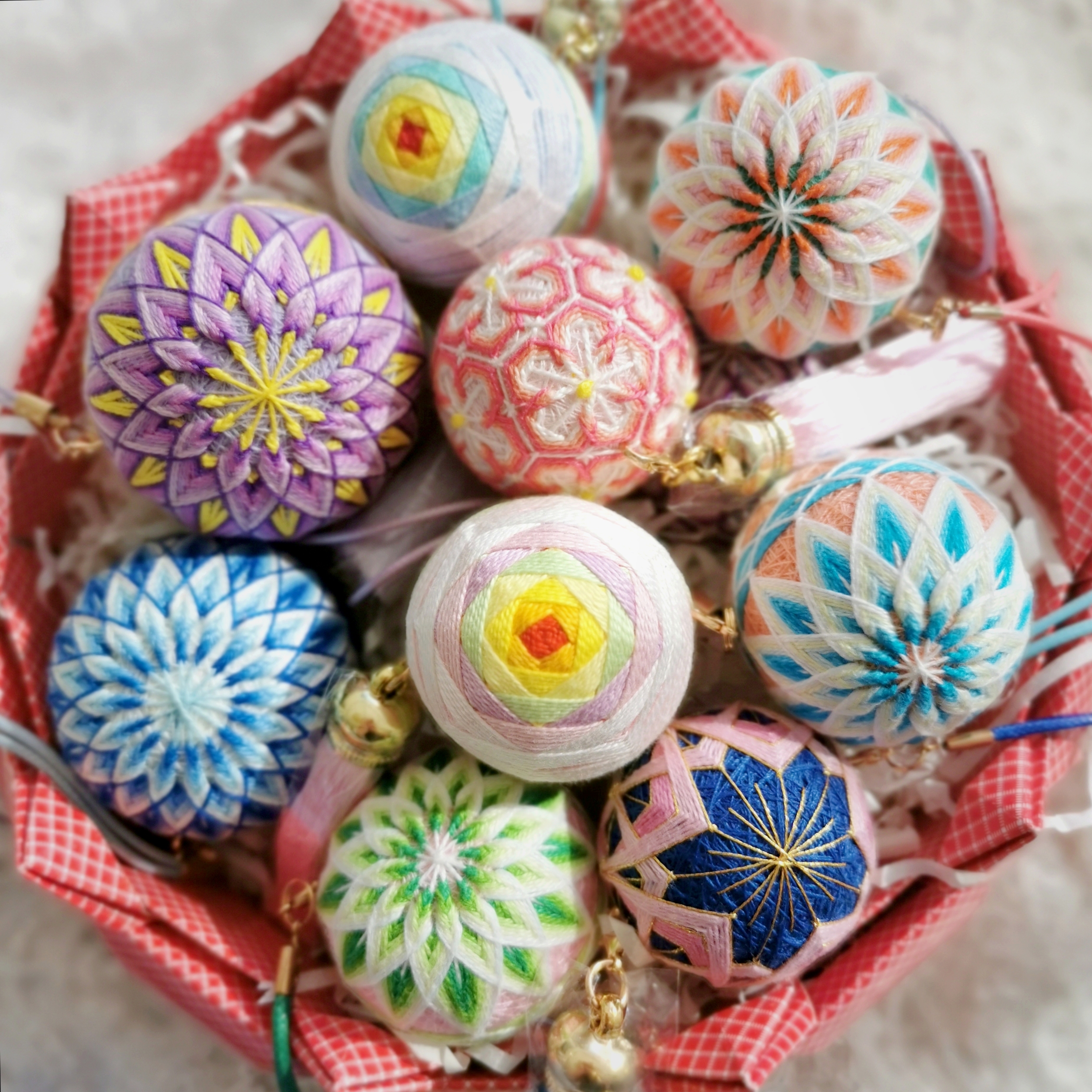 手鞠礼成品现货精美挂件