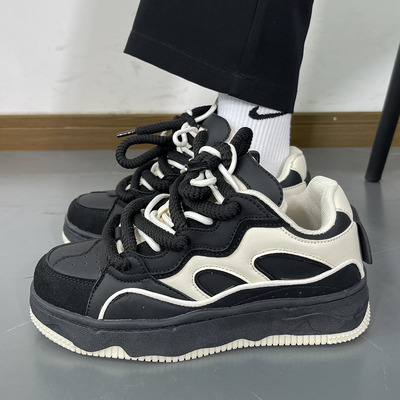 男鞋板鞋运动鞋国潮百搭黑白熊猫