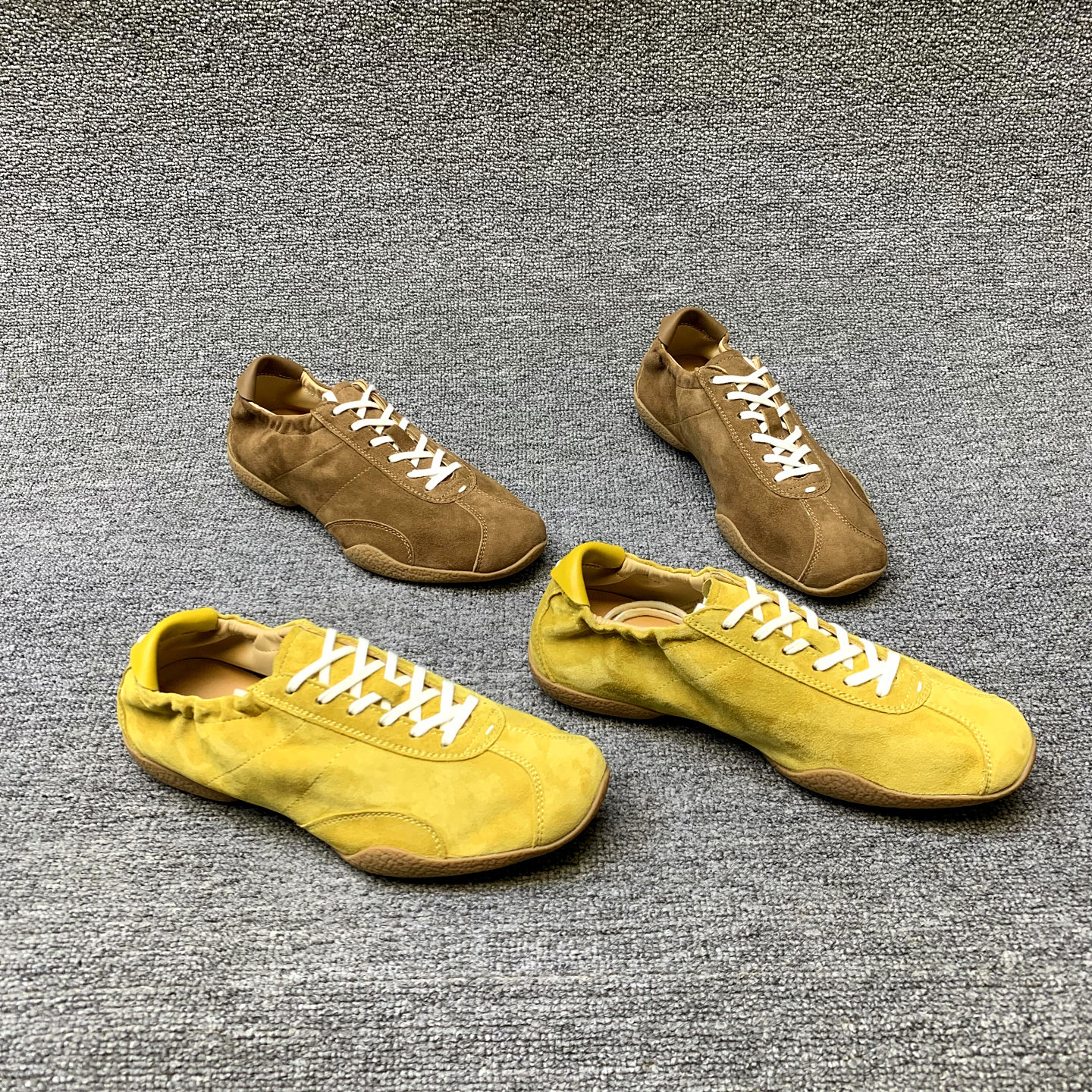 欧洲站女鞋2026春季新款欧货绒皮松紧口系带时尚运动休闲鞋德训鞋,女鞋,德训鞋,淘宝优惠券,粉丝福利购,淘宝优惠卷