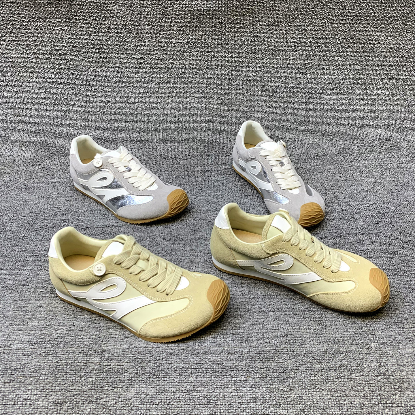 欧洲站女鞋2026春季新款欧货磨砂皮系带平底时尚圆头休闲鞋德训鞋,女鞋,德训鞋,淘宝优惠券,粉丝福利购,淘宝优惠卷