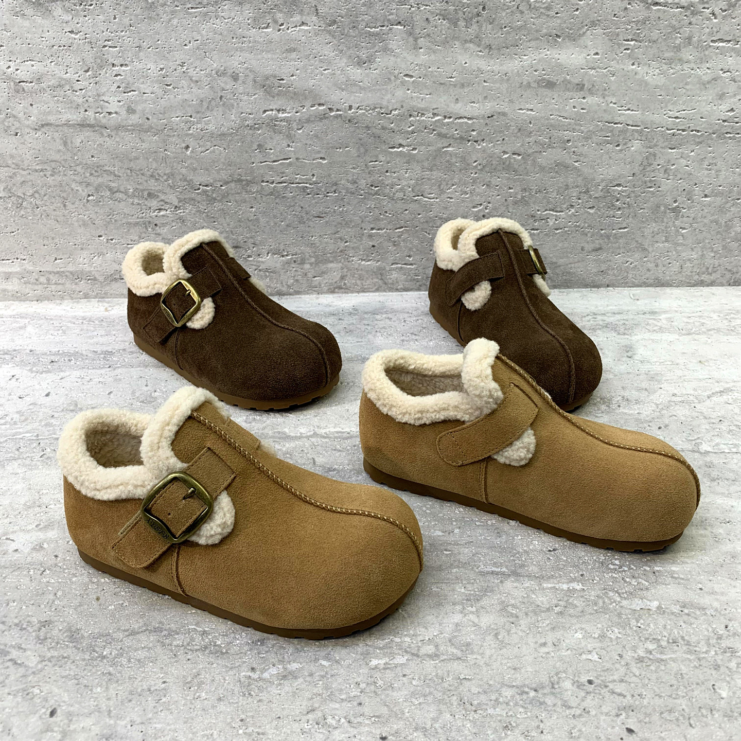 内增高绒里保暖时尚棉鞋勃肯鞋