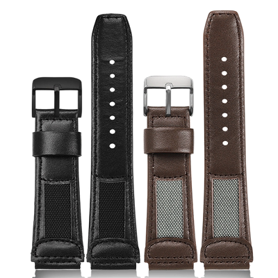 适配casio卡西欧帆布真皮手表带