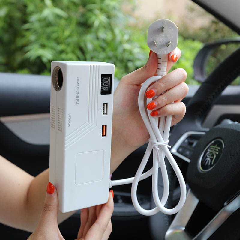 220v转12v电源转换器24变压器冰箱 车载吸尘器转换插头点烟器家用