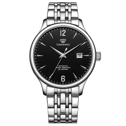 天王昆仑系列男款商务简约机械表