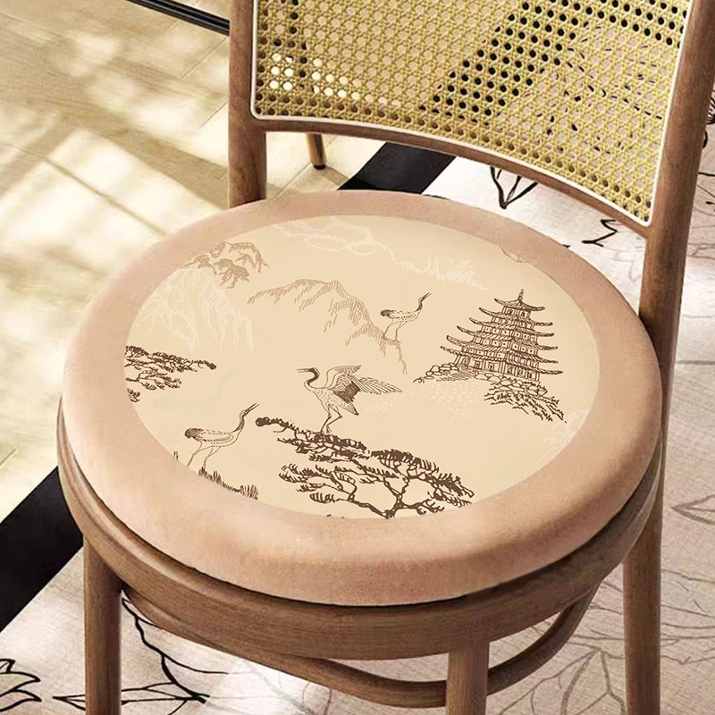 防滑圆坐垫毛绒防滑加厚懒人屁垫餐椅凳子座垫餐桌椅子垫椅子垫子,居家布艺,椅垫,淘宝优惠券,粉丝福利购,淘宝优惠卷