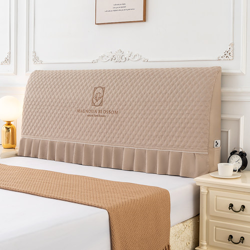 床头罩加厚床头套罩绣花新款高档