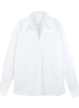 【金金宠粉】2026春季纯色简约时尚设计休闲风长袖衬衫HBZW800292