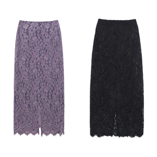 2026春季 蕾丝女神 优雅气质蕾丝高腰半身裙800277 金金宠粉
