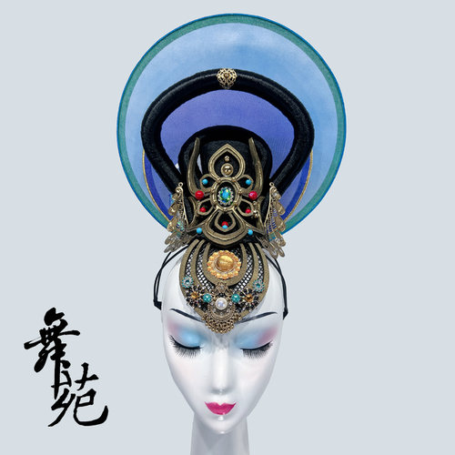 五星出东方敦煌灯舞头饰