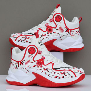 科比专业青少年篮球鞋 正品 学生运动秋冬防滑防水皮面耐磨球鞋 男款